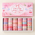 Cute Pink Series Washi Tape Box | 36 Rolls