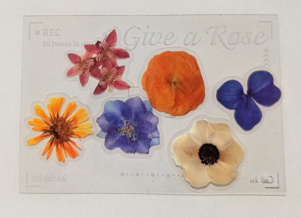 Watercolour Flower Stickers – Botanical Floral Sticker Pack