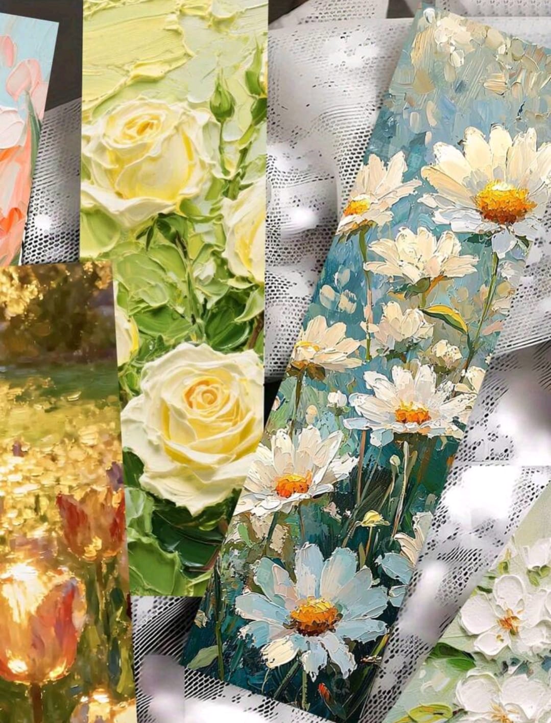 Daisy Mae Floral Bookmarks – Botanical Pastel Bookmark Set