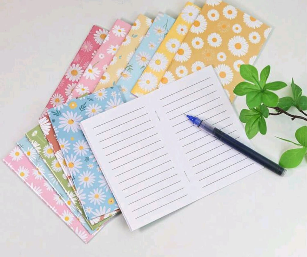 Daisy Mini Notebooks – Cute Floral Pocket Notebook Pack