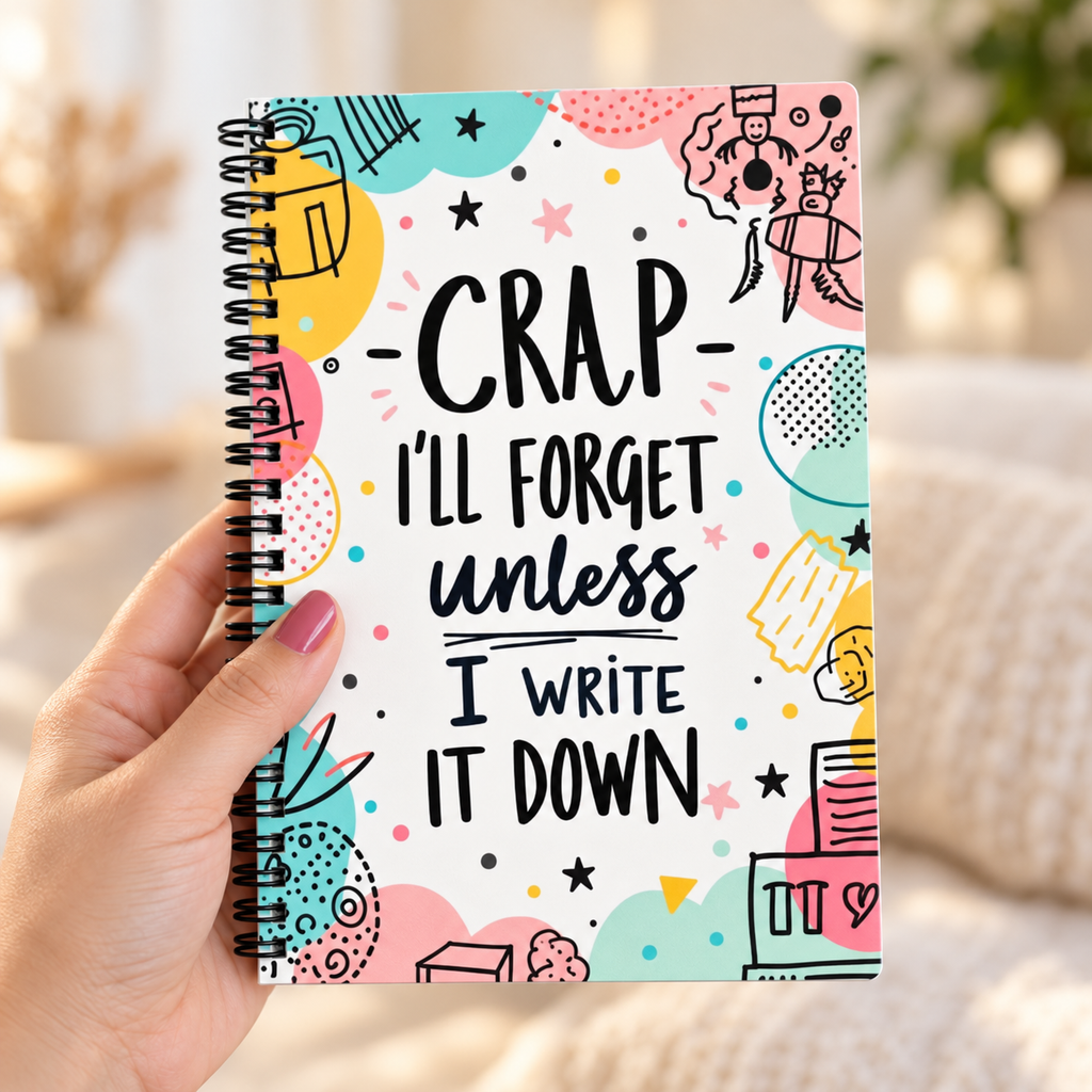 Crap I'll Forget Unless I Write It Down Spiral Notebook